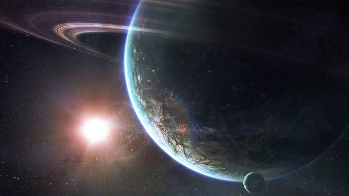 Sun And Planet Closeup
